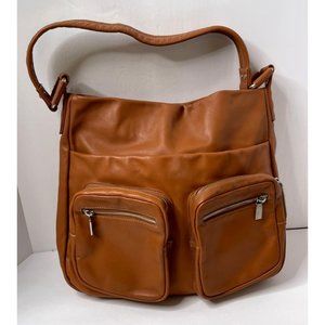 Y2K Perlina Soft Leather Purse Tote Shoulder Bag